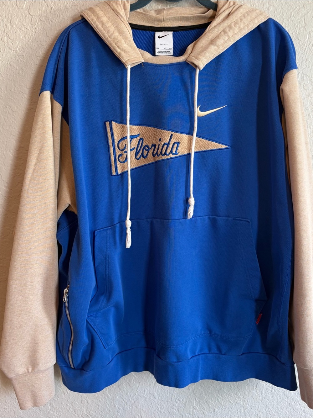 Florida Gators Nike Hoodie Pennant Standard Issue  XXL Embroidered Zipper Pocket